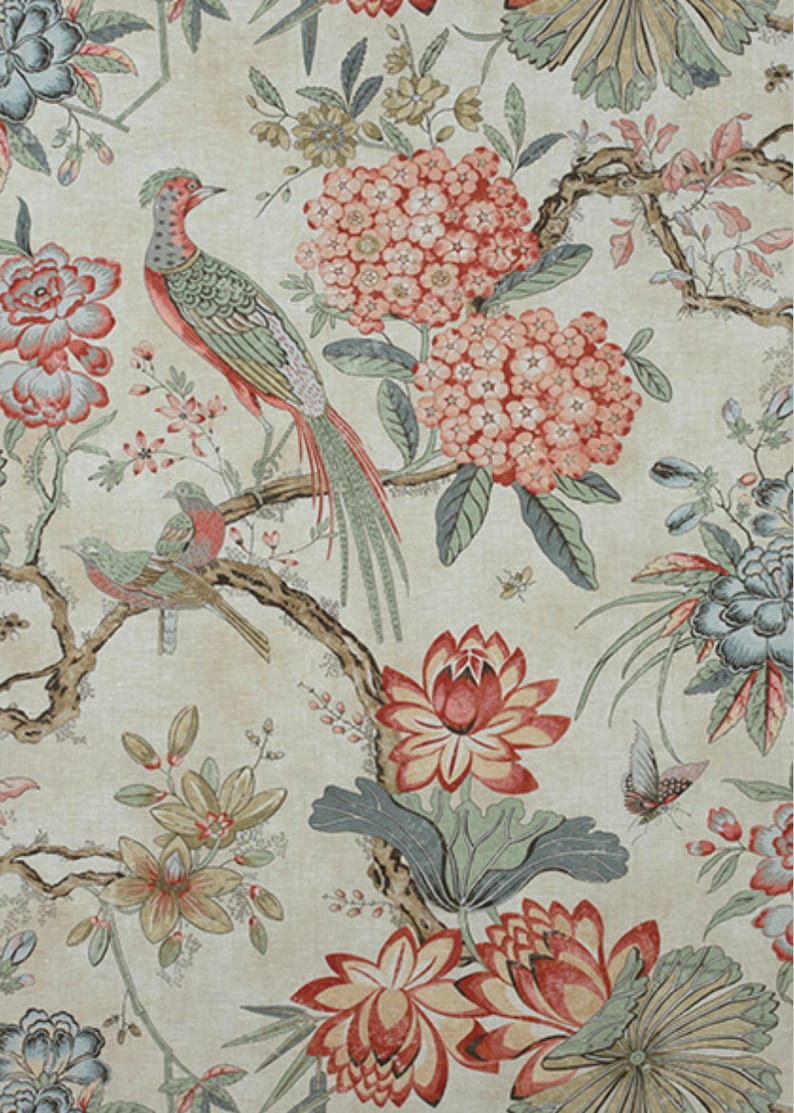 Floral Pheasant Pillow Blush Bolster Pillow Long Lumbar Pillow Etsy