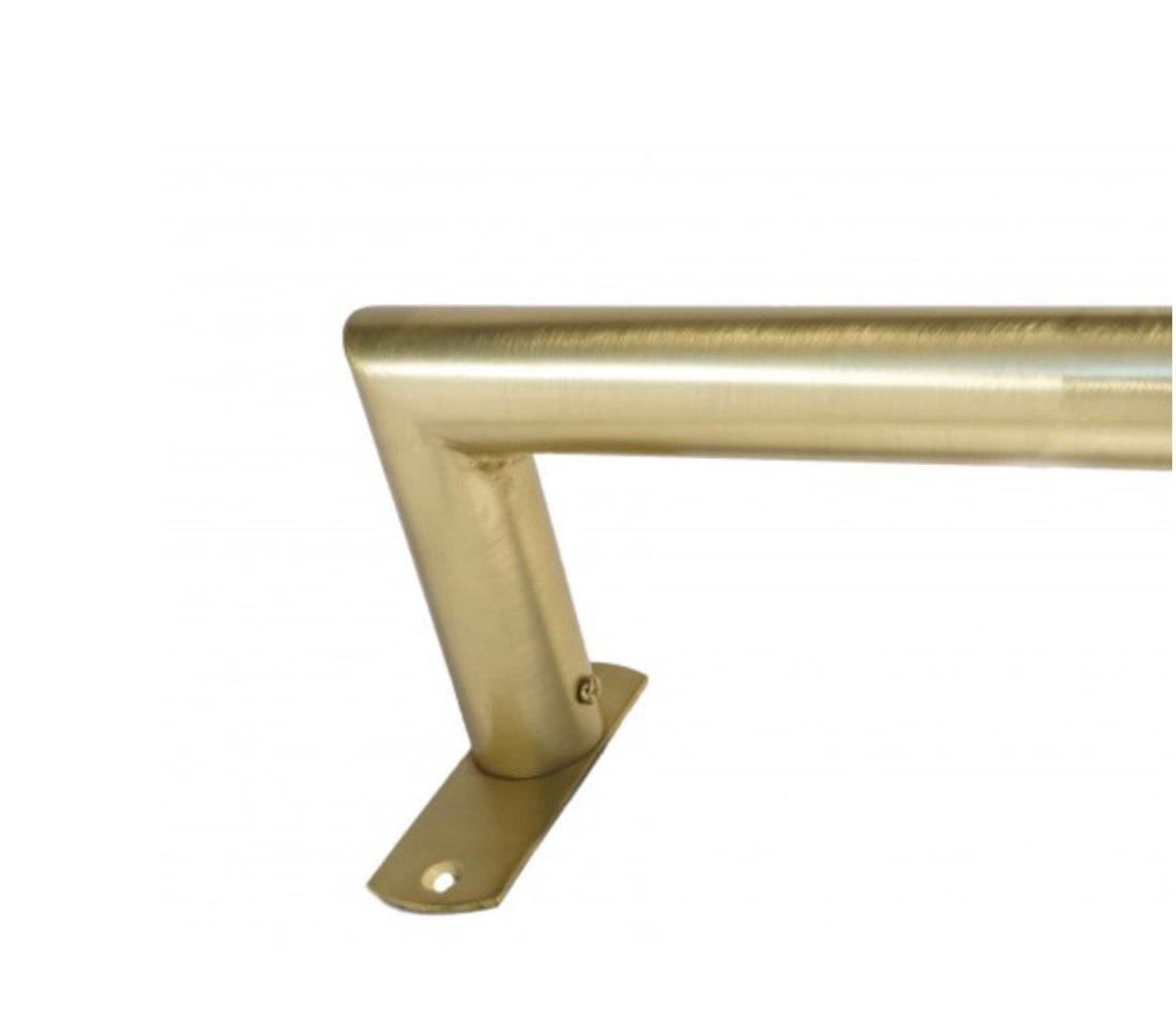 French Return Curtain Rod CUSTOM CUT Round iron curtain rod Etsy