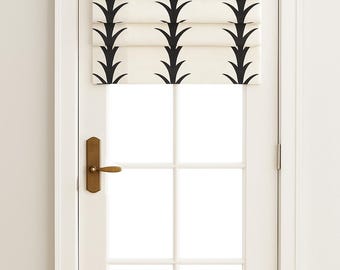 Schumacher Acanthus Stripe Roman Shade custom sizes all colors linen blush fabric shade curtains stripe shade window custom cordless shade
