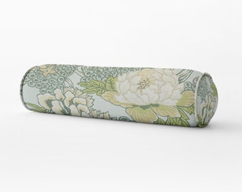 Thibaut Honshu Pillow thibaut honshu blue green ivory bolster thibaut honshu robins egg long bed pillow bolster pillow thibaut lumbar pillow