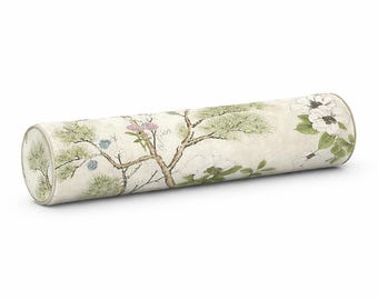 Thibaut Katsura Cream Lavender Pillow thibaut ivory green floral bolster thibaut katsura print long bed pillow bolster pillow thibaut lumbar