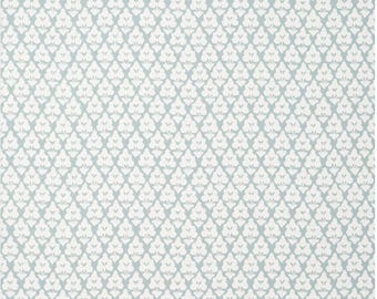 THIBAUT Arboreta Spa Blue fabric 1 yard jumbo floral Anna French Blue colorway thibaut fabric by the yard remnant blue block print