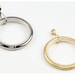 Black Iron Curtain Rod Rings 1 1/8 Inch Rod Round Rings Curtain C Rings ...
