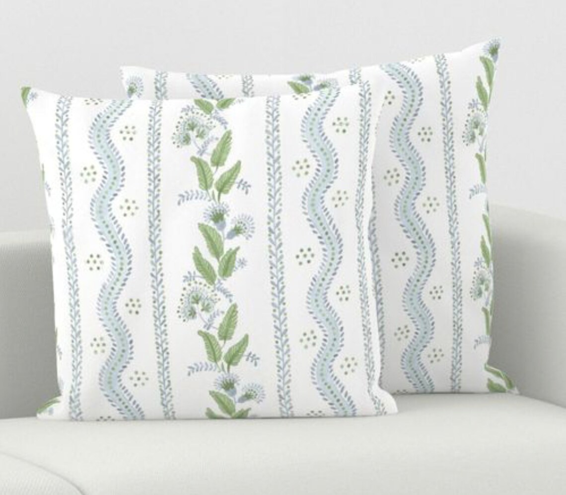 Floral Stripes Neck Pillow main image 1