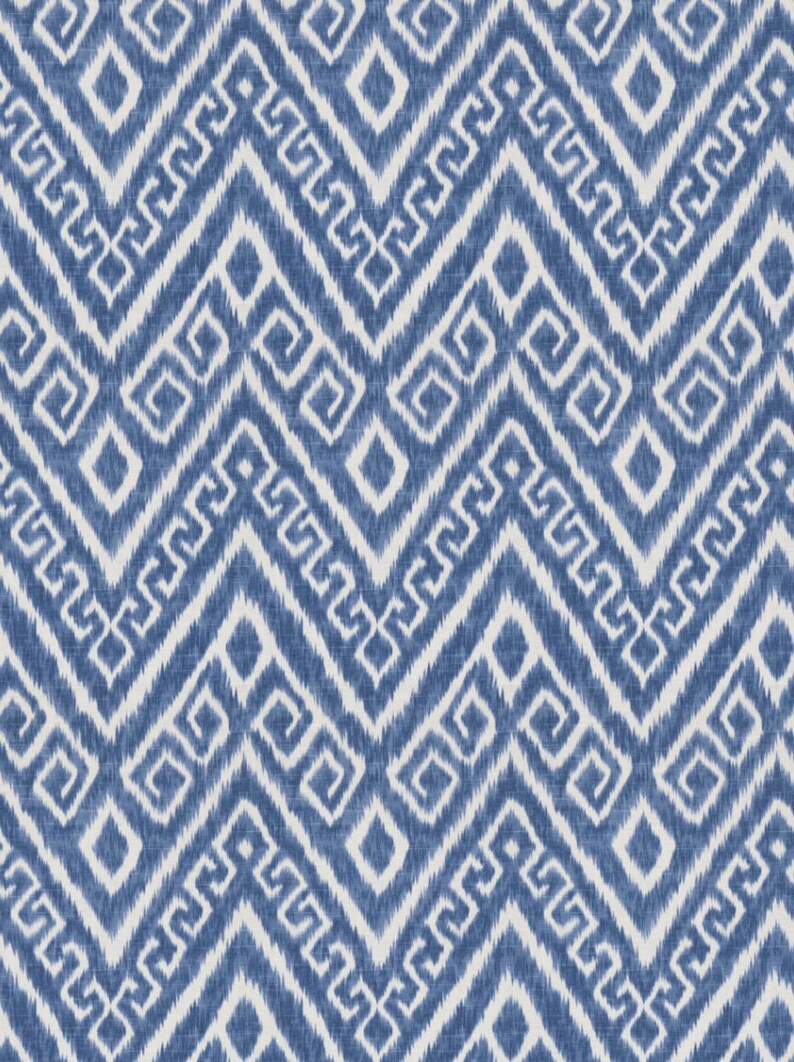 Blue Ikat Curtains Blue White Curtains Kilim Drapes Curtains Etsy