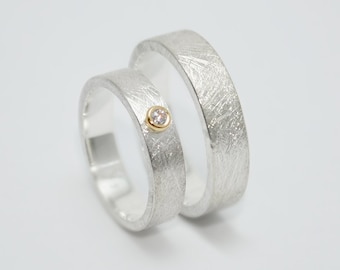 Wedding rings / wedding rings "Eternity" with brilliant