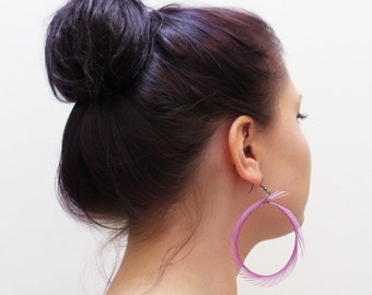 Earring pink, lilac