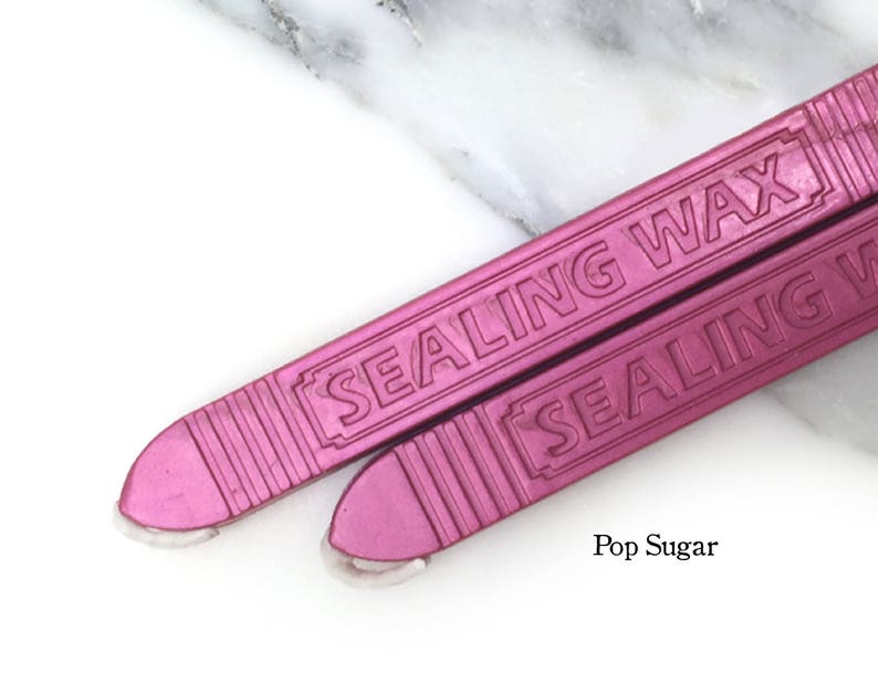 Sealing Wax Stick Set Metallic Warm Tone Pastel Wick Wax Etsy