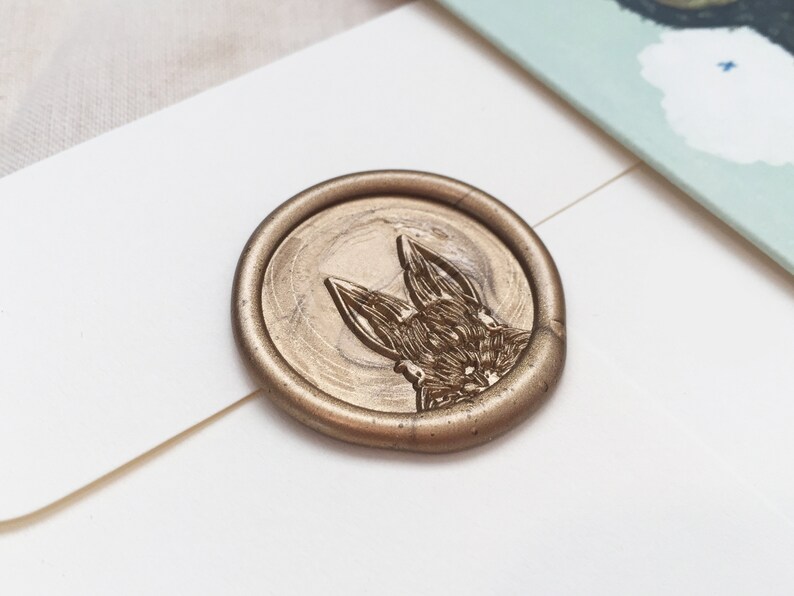 Cute Woodland Animal Rabbit Bullet Journal Stamp Bunny Wax Seal Stamp Kit MR Original Design