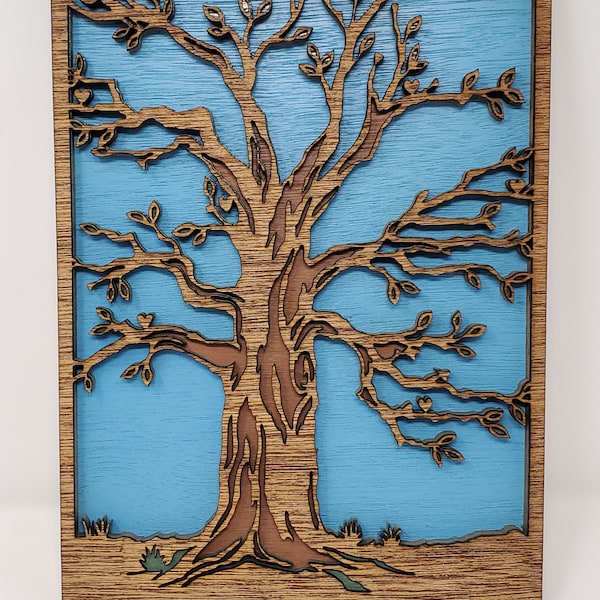 Oak Tree Wall Art Etsy