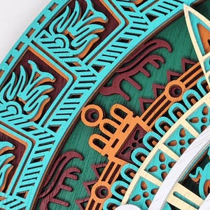 Aztec Maya Calendar, Laser Cut Wooden, Wall and Home Décor and Art - Etsy