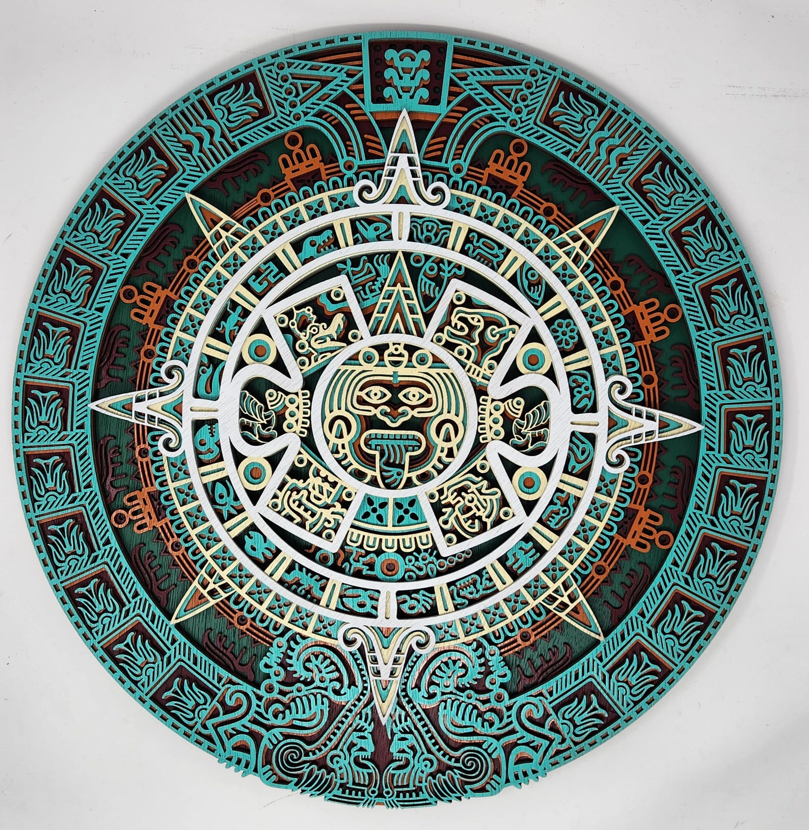 Aztec Maya Calendar, Laser Cut Wooden, Wall and Home Décor and Art - Etsy