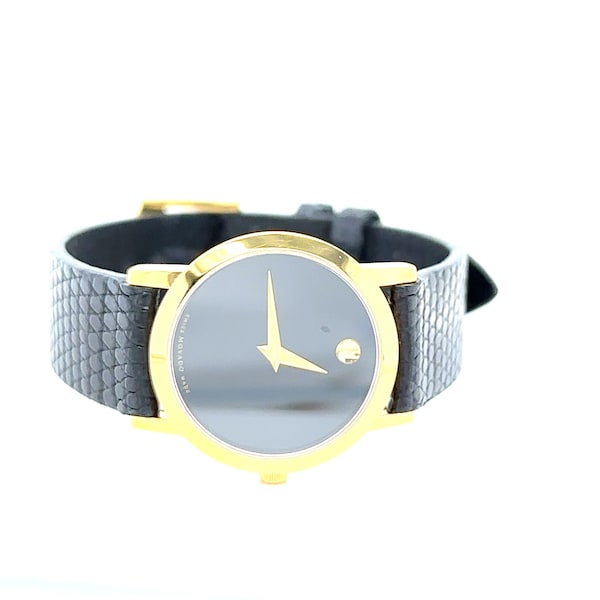 Movado Classic Museum Quartz Black Museum Dial Ladies Watch