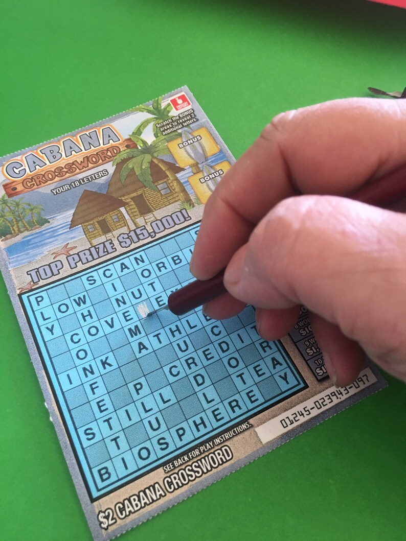 Lottery Card Scratching Tool Etsy