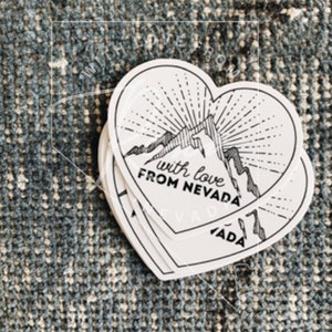 with love from Nevada • Heart Sticker