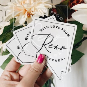 Le Nevada avec amour de Reno • autocollant