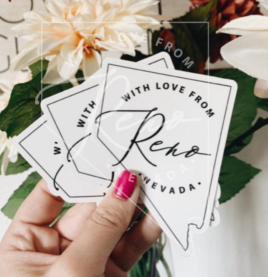 Nevada with love from Reno • sticker