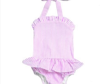 smocked bathing suit baby