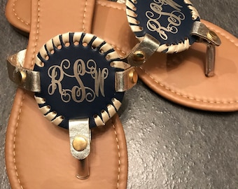 Monogram disc sandals, personalize  sandals, personalize disc sandals, personalized items, monogrammed shoes, disc sandals, gifts for her