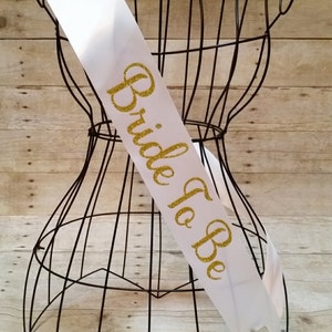 Bride to be sash, wedding sash, bachelorette party sash, bride to be, wedding shower sash, wedding ideals, wedding shower, bride sash image 1