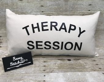 Therapy session pillow cover, decorative pillow, lumbar pillow, home Decore, therapy session, gifts for the home, pillows, pillow  cover