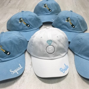 Bridal party hats, Wedding Hat, Brides baseball cap, bridesmaids gifts, bridesmaids baseball hats, wedding party hats, Bridesmaids gifts