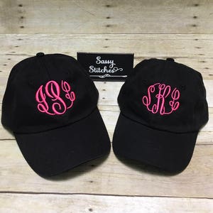 Mother and daughter matching hats, baseball hats, hats for mother and daughter, matching hats, baseball hats, monogrammed baseball hats image 1
