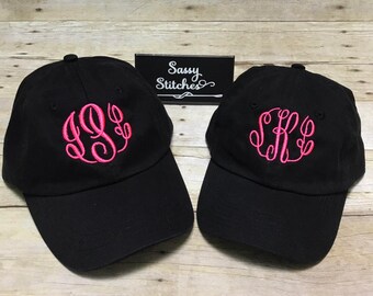 Mother and daughter matching hats, baseball hats, hats for mother and daughter, matching hats, baseball hats, monogrammed baseball hats