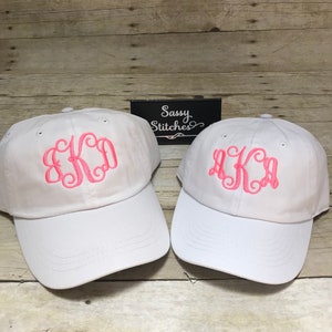 Mother and daughter matching hats, baseball hats, hats for mother and daughter, matching hats, baseball hats, monogrammed baseball hats image 3