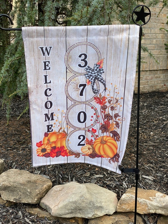 Yard Flag With House Numbers Custom Yard Flag Garden Flag Etsy