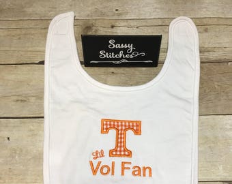Baby bib, baby gift, baby shower gift, Tennessee baby bib,  Tennessee baby gift, baby boy, embroidery baby gift, bib, baby items