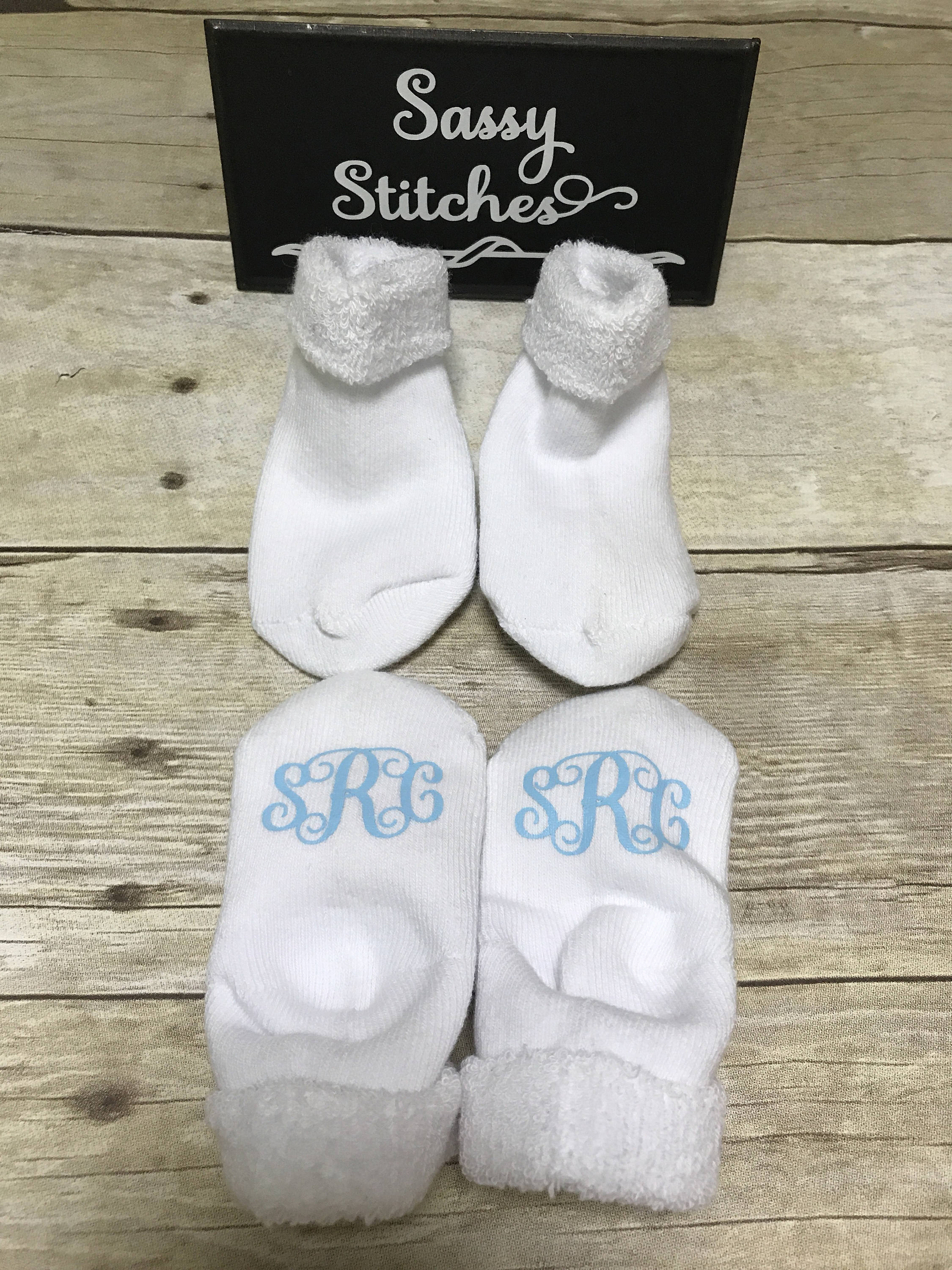 Infant Sock Monogrammed Socks Girl Socks Baby Socks Infant Etsy