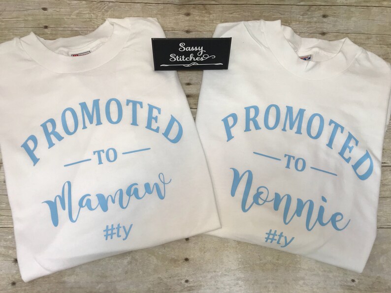 Promoted to grandparent shirt, promoted to mamaw, promoted to nonnie, delivery shirts, promoted to nana, grandparents shirts image 6