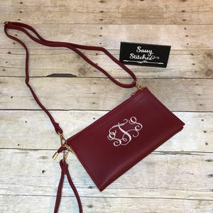 Cross body, monogrammed crossbody, purse, monogrammed purse , personalized bag , personalized purse , clutch , gift for her,  large wristlet