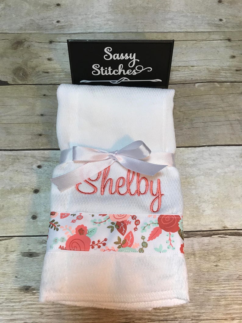 Burp Clothes Burp Cloth Set Baby Shower Gift Baby Girl Etsy