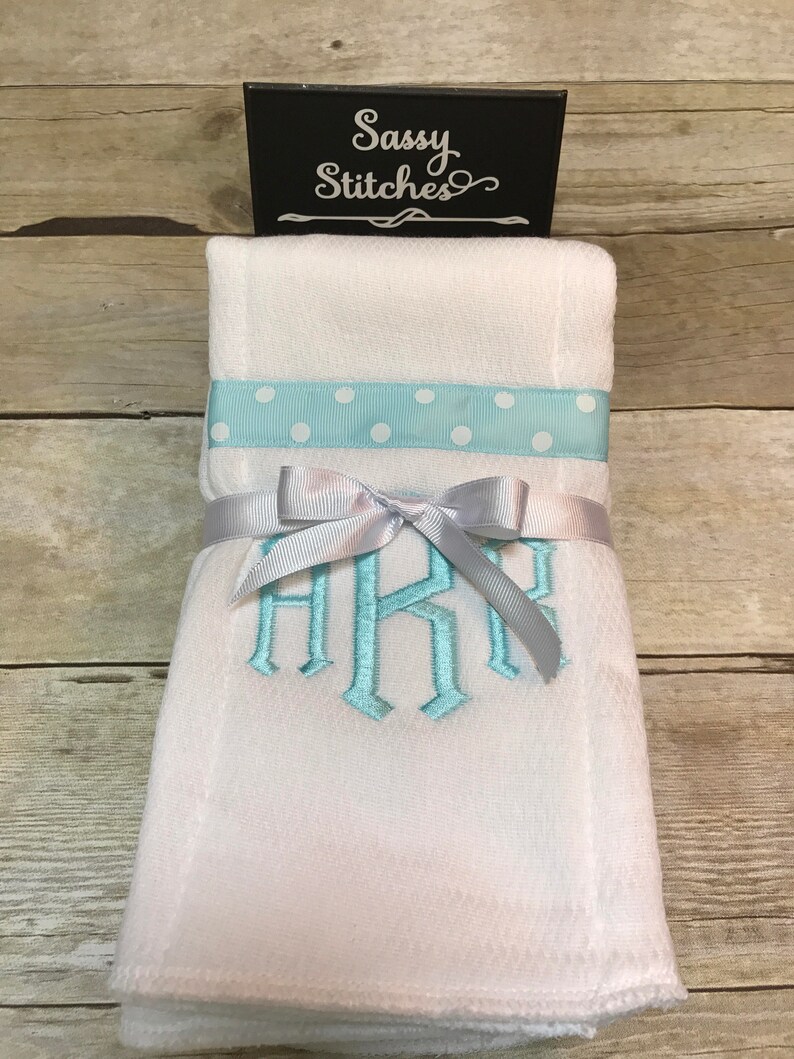 Burp cloth embroidered burp cloth baby shower gift Etsy