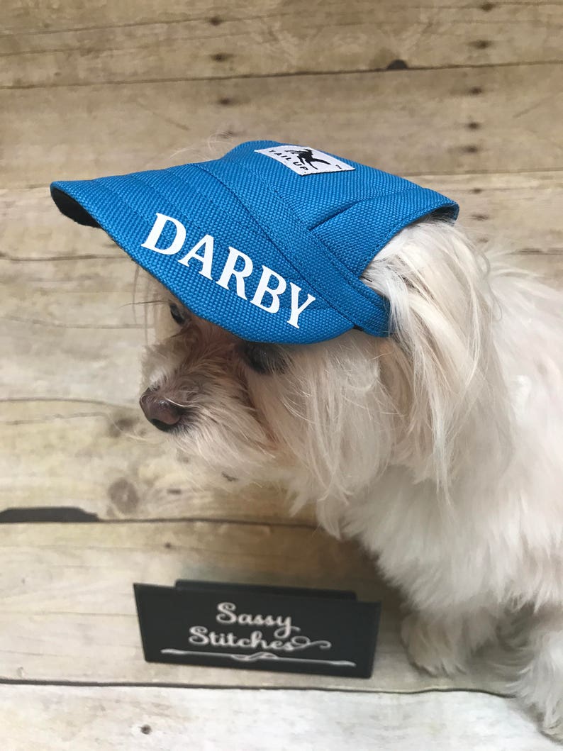 Dog baseball hat, puppy hat, baseball hat for dogs, personalized dog hat, dog apparel, dog accessories, dog items, dog clothing, dog stuff image 3