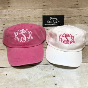 Mother and daughter matching hats, baseball hats, hats for mother and daughter, matching hats, baseball hats, monogrammed baseball hats image 5