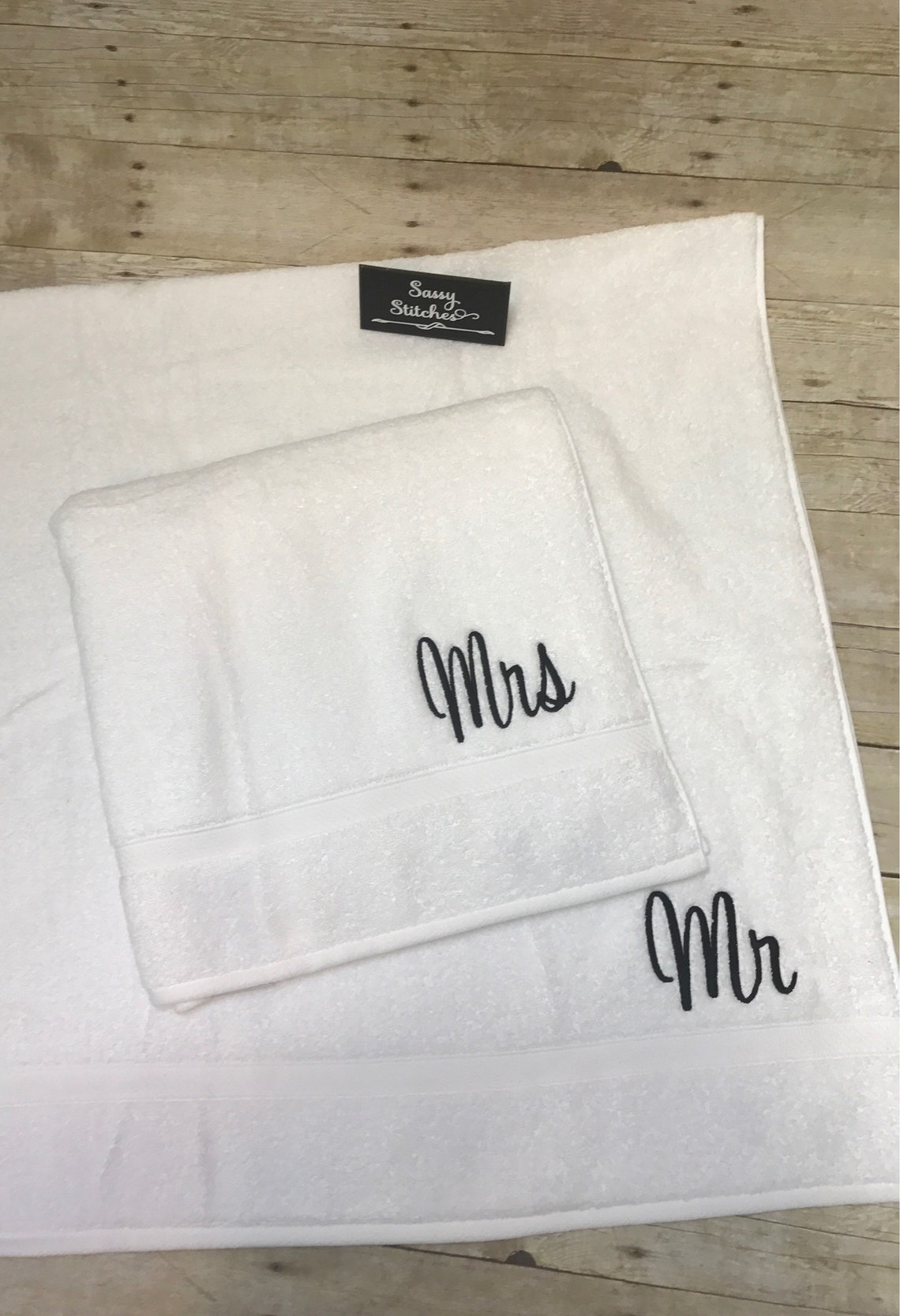 Mr and Mrs Beach Towels Couples Beach Towels Monogrammed Etsy