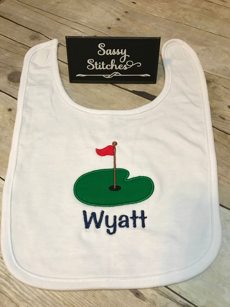 Baby bibs golfer theme baby bibs gift for baby bibs golf Etsy