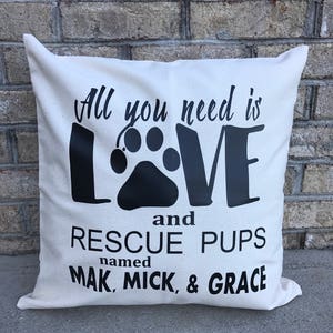 Pillow cover, home decor, pillow, pet pillows, home accents, pillow slip covers, pet pillow cover, pet accessories, gifts for pet lovers image 2