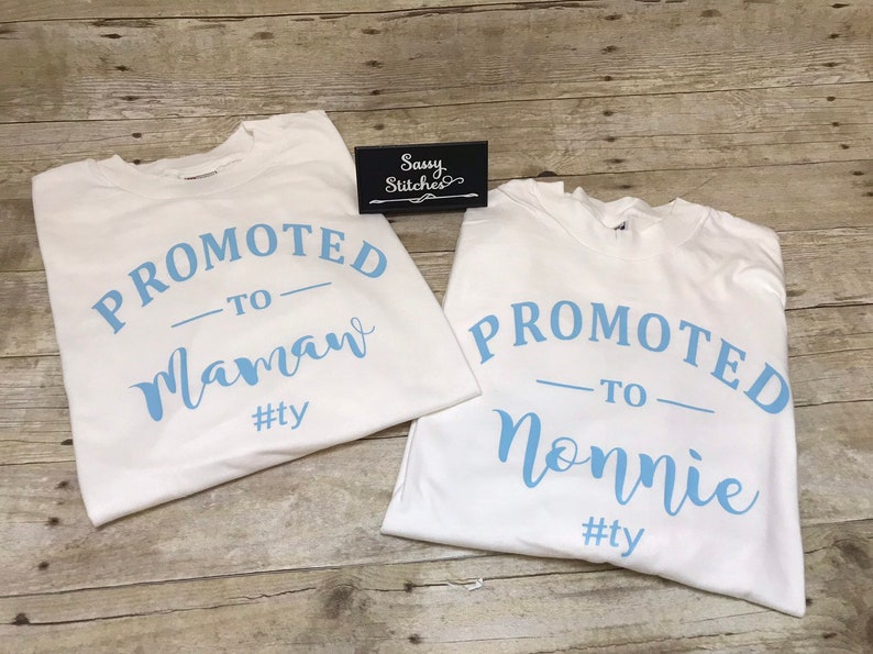 Promoted to grandparent shirt, promoted to mamaw, promoted to nonnie, delivery shirts, promoted to nana, grandparents shirts image 7