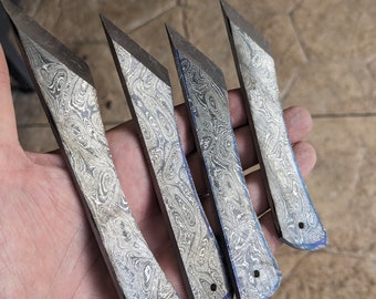Some Damascus Marking Knives For Woodworking and Leather Work :  r/knifemaking