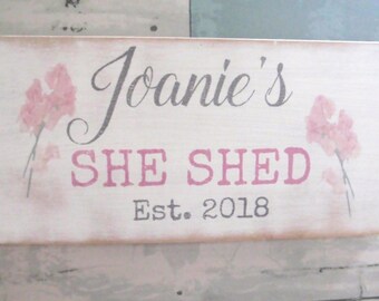 She shed signs | Etsy