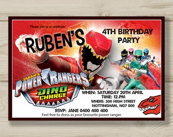 Power Rangers Birthday Etsy Power Rangers Birthday Etsy