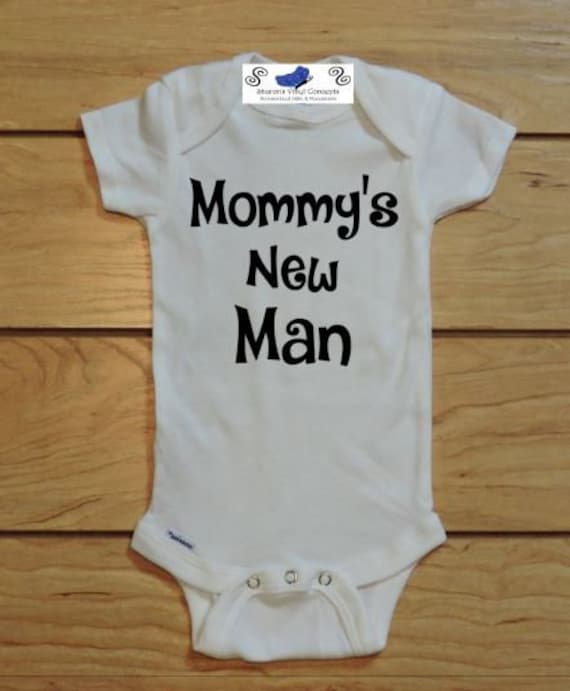 mommy's new man onesie