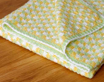 Baby blanket in spring colours
