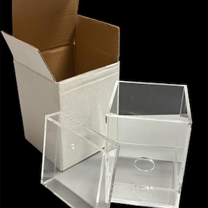 Single acrylic box for preserved roses -Gift