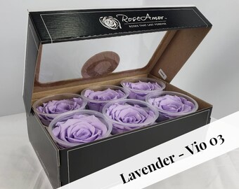 Lavender Preserved Rose Six Packs