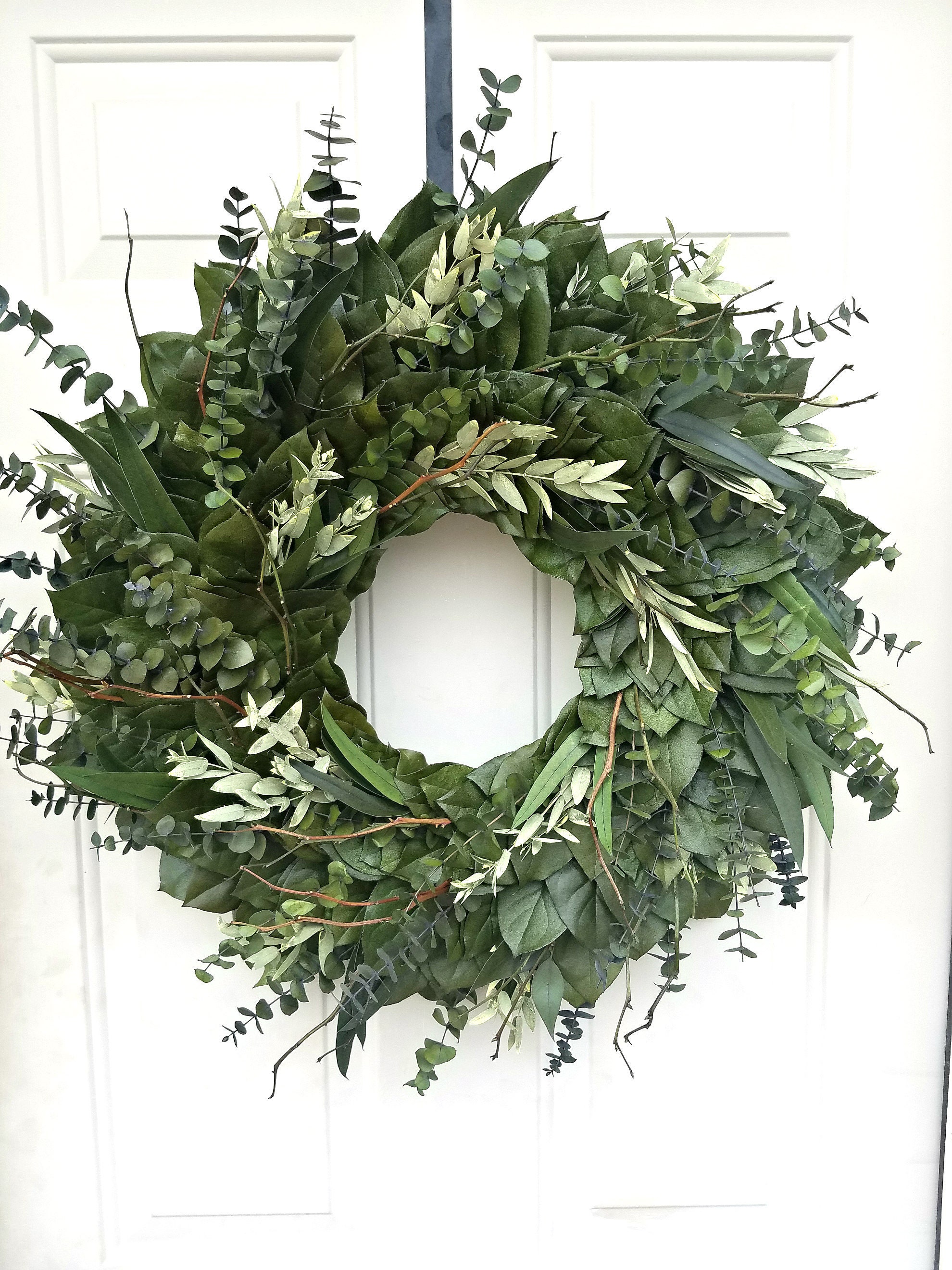 Reserved For Mike Leaf Wreath 26 Inch Custom Wreath